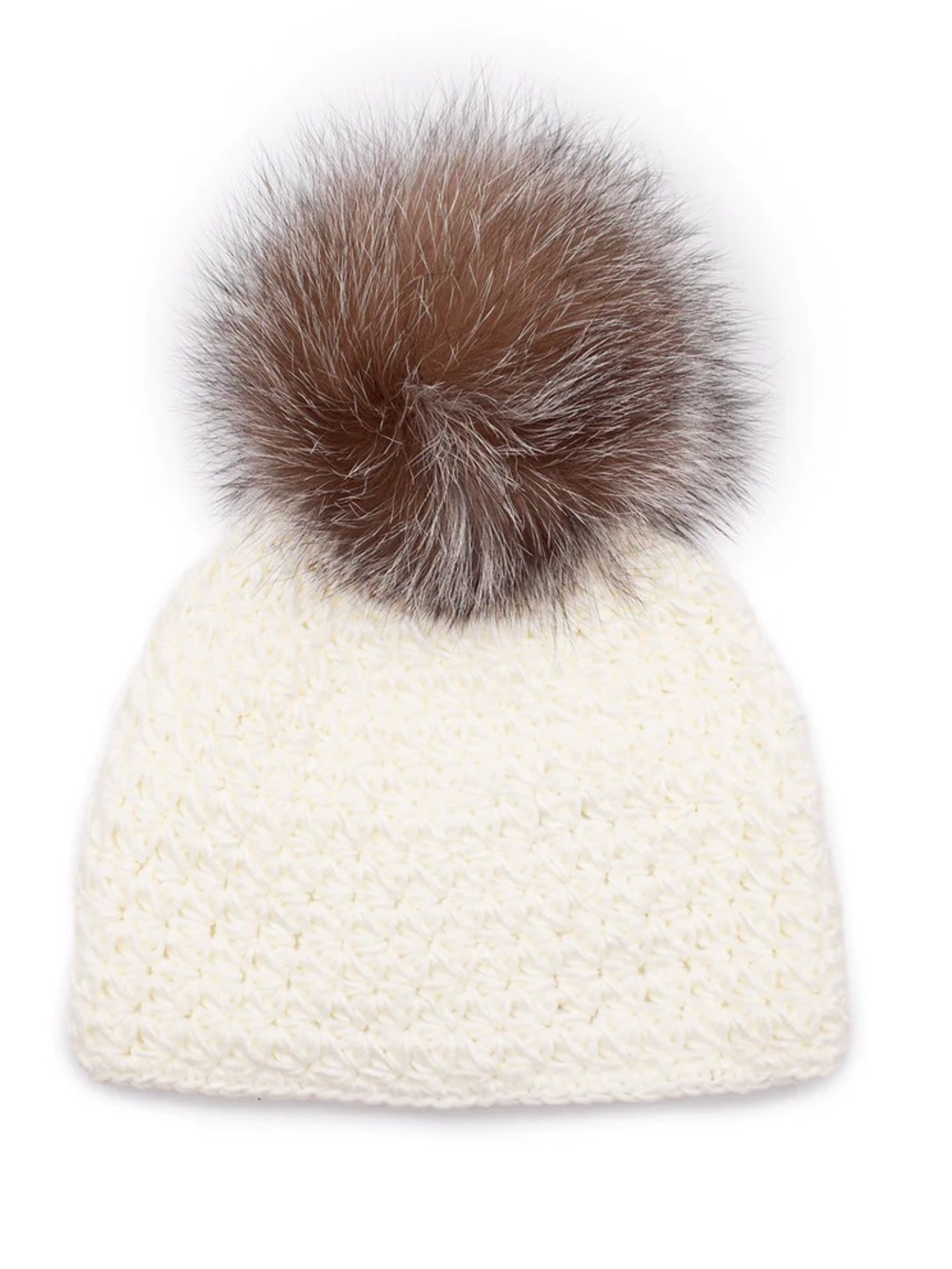 Surell Hand-Crocheted Star Knit Hat